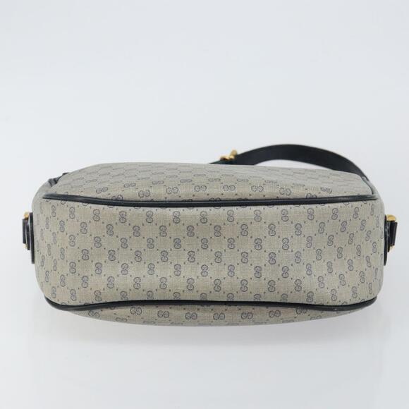 GUCCI Micro GG Supreme Shoulder Bag PVC Navy Gold 001 115 0918 Auth 143245 - Picture 5 of 16